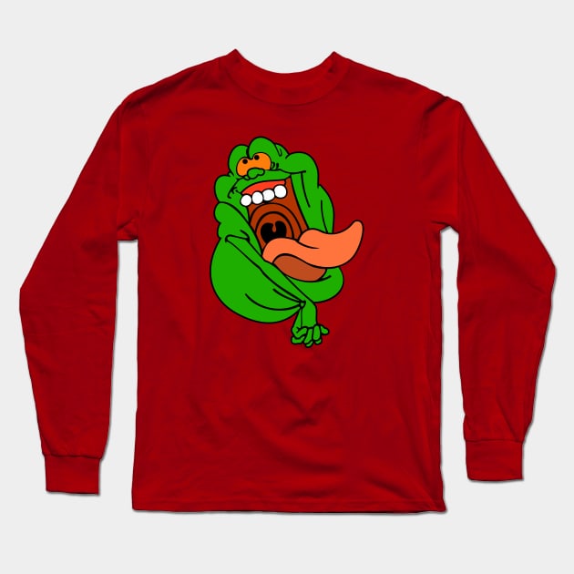 Slimer Happy Long Sleeve T-Shirt by Larent